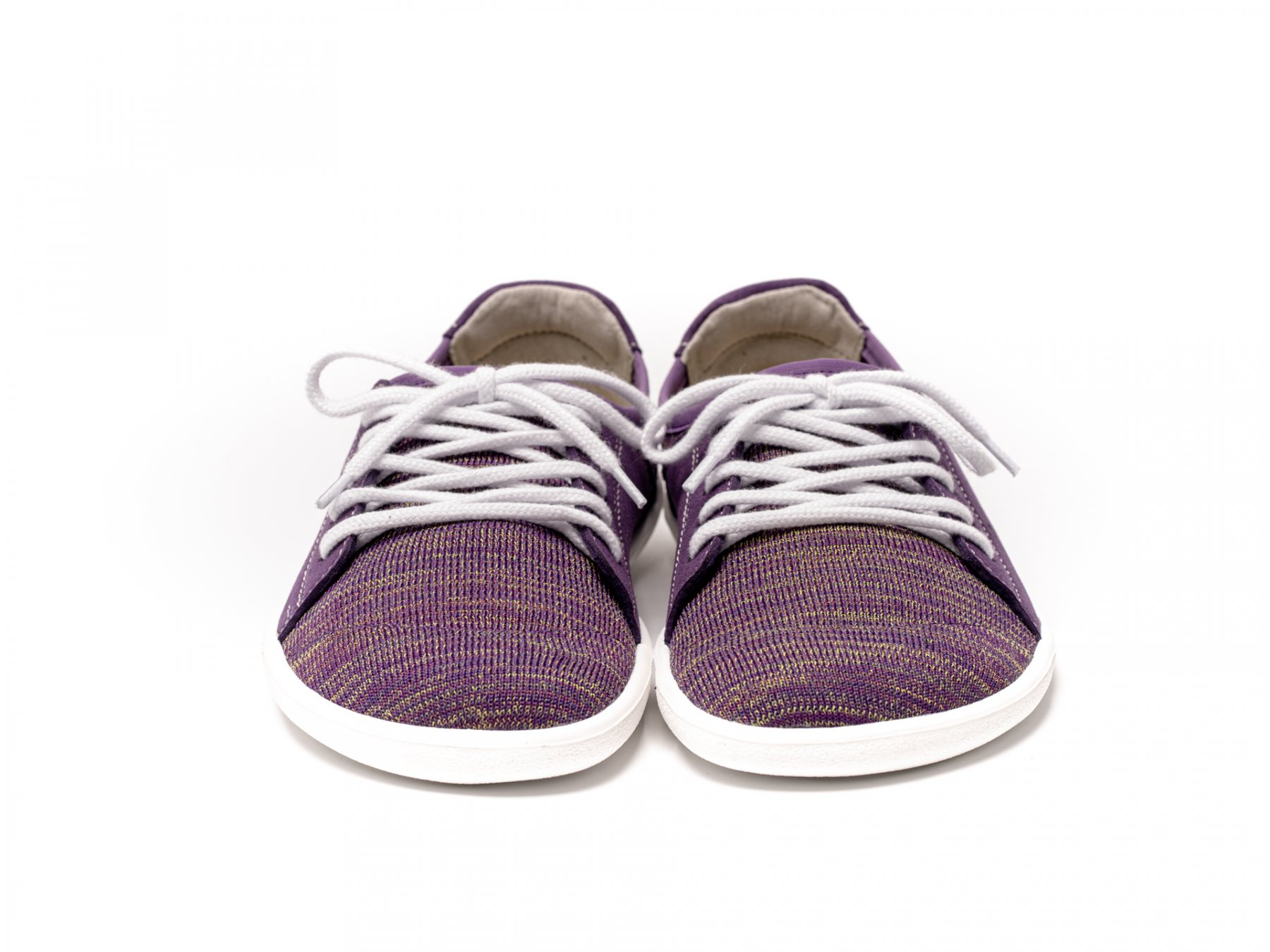 purple sneakers